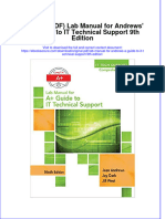 Original PDF Lab Manual For Andrews A Guide To It Technical Support 9th Edition PDF
