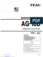 A AG G - 110 0D D: Service Manual