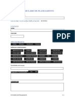 Formulario de Planejamento