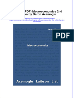 Original PDF Macroeconomics 2nd Edition by Daron Acemoglu PDF
