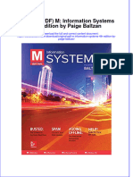 Original PDF M Information Systems 4th Edition by Paige Baltzan PDF