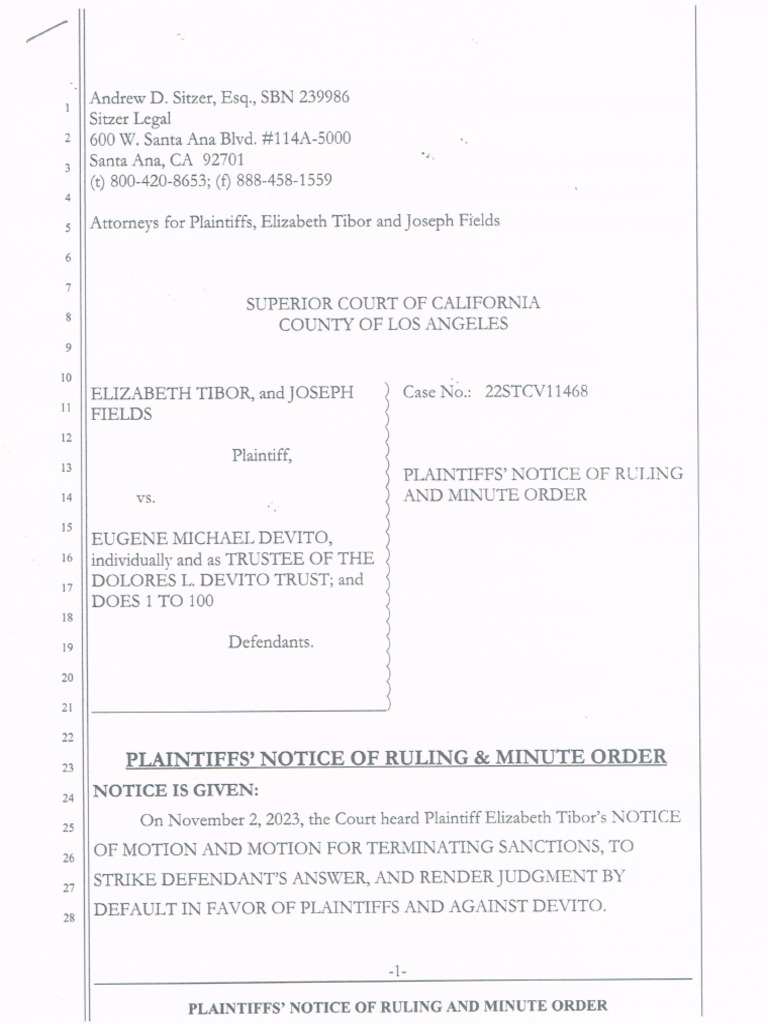 Tibor Fields Lawsuit Front Page | PDF