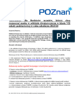 Informator Dla Rodziców Uczniów, Którzy Chcą Rozpocząć Naukę W Oddziale Dwujęzycznym W Klasie VII Szkoły Podstawowej W Roku Szkolnym 2023/24