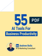 55 AI Tools For Business Productivity - PDF Guide - Andrew Bolis