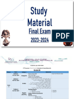 Study Materials (Final Exam) - G06
