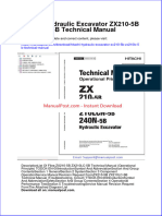 Hitachi Hydraulic Excavator Zx210 5b Zx210lc 5b Technical Manual