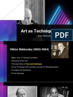 Art As Technique