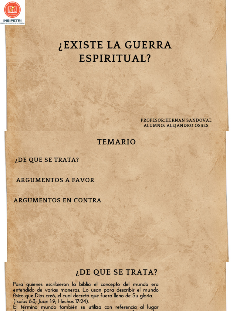 La Realidad de la Guerra Espiritual | PDF