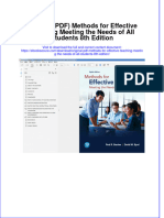 Original PDF Methods For Effective Teaching Meeting The Needs of All Students 8th Edition PDF