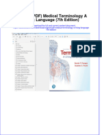 Original PDF Medical Terminology A Living Language 7th Edition PDF