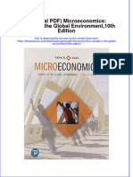 Original PDF Microeconomics Canada in The Global Environment10th Edition PDF
