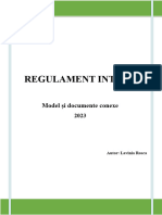 Regulament Intern - Model Si Documente Conexe