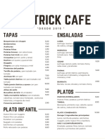 Carta Hat Trick Cafe Castellano Mayo 23