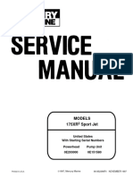 Mercury 175xr2 SportJet Service Manual