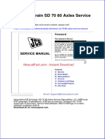 JCB Drivetrain SD 70 80 Axles Service Manual