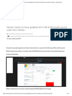 Hacker Claims To Have Grabbed 63.2 GB of Microsoft Source Code From GitHub - MSPoweruser