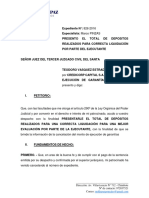 Presento El Total de Depositos Realizados para Correcta Liquidación Caso Teodoro Vasquez Exp. 828-2016