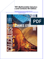 Original PDF Multivariable Calculus Concepts and Contexts 4th Edition PDF