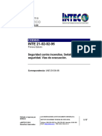 INTE 21-02-02-96 Seguridad Incendos. Vías de Evacuación
