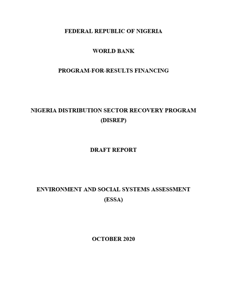 Nigeria Distribution Sector Recovery Program | PDF | Occupational ...