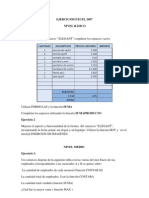 Ejercicios Excel 2007