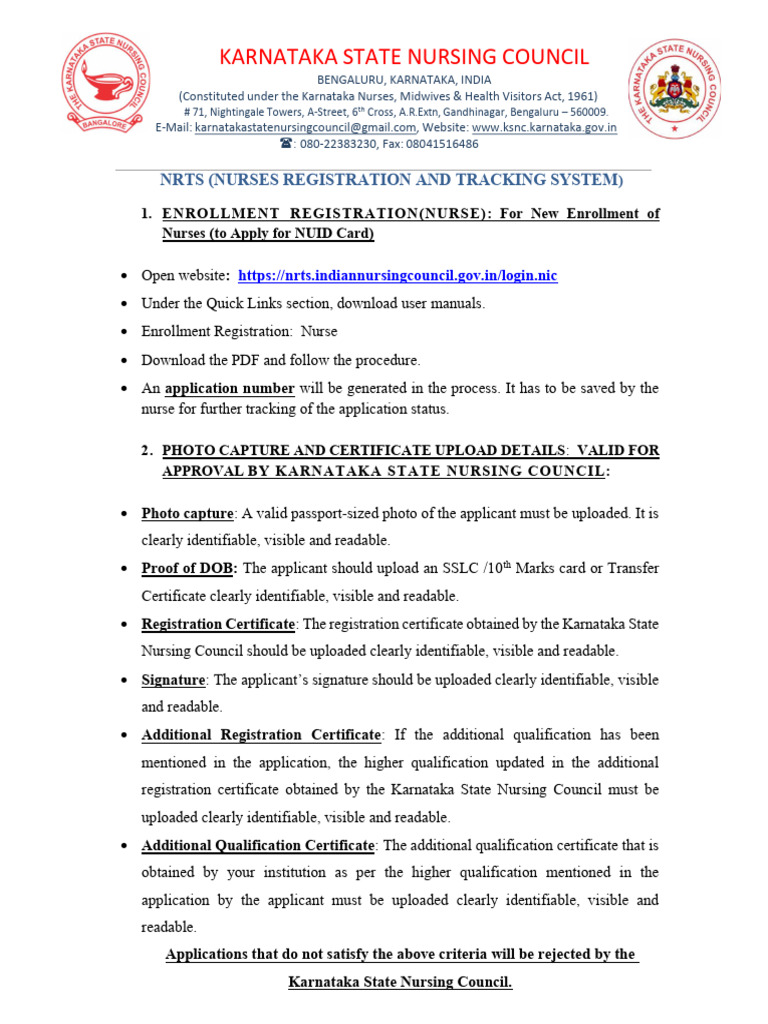 NRTS Registration Guide for Nurses | PDF | Nursing | Password
