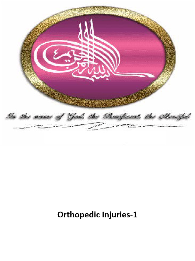 4.1 Orthopaedic Injuries | PDF | Science & Mathematics