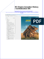 Original PDF Origins Canadian History To Confederation 8th PDF