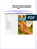 Original PDF Partnerships Families and Communities in Early Childhood 6th PDF