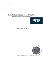 Draft Guidance Notes On Interest Rate Risk Management Policies For Banks