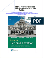 Original PDF Pearsons Federal Taxation 2018 Comprehensive 31st Edition PDF
