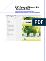 Original PDF Personal Finance 4th Canadian Edition PDF