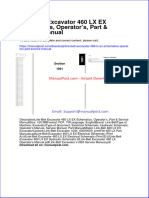 Link Belt Excavator 460 LX Ex Schematics Operators Part Service Manual