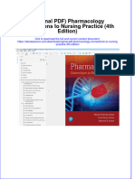Original PDF Pharmacology Connections To Nursing Practice 4th Edition PDF