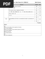 0s1 9FM0 3C Further Mechanics 1 Mock Set 1 Mark Scheme PDF