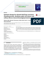 Systemic Therapy For Selected Skull Base Sarcomas Cho 2016 Reports of Pract