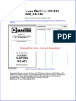 Manitou Access Platform 165 Atj Repair Manual 547343