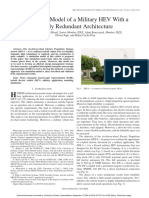 Simulation Model of A Military HEV With A Highly Redundant Architecture