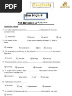 Aim High 4 Prep Unit 5 Net Revision 3