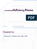 Immunodeficiency Disease: Prepared By: 1 Susana P. Arellano, RN, MAN, MSN