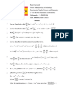 Tutorial 3 (Mathematics-1) (Multivariable Caculus)