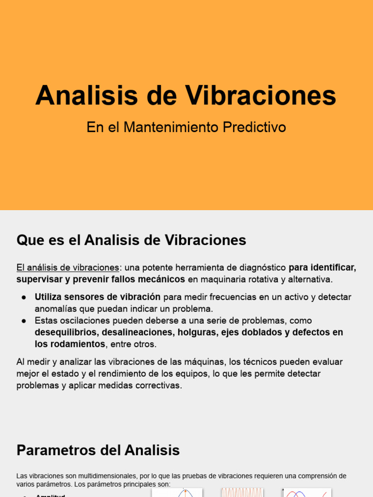 Analisis De Vibraciones 2 Pdf Rodamiento Mecánico Frecuencia