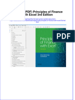 Original PDF Principles of Finance With Excel 3rd Edition PDF