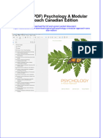 Original PDF Psychology A Modular Approach Canadian Edition PDF