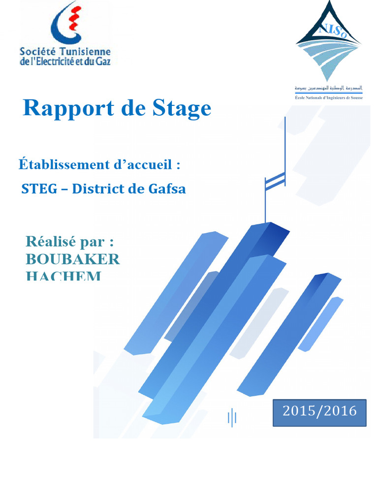 Rapport de Stage à la STEG Gafsa | PDF | Ingénierie de l'énergie ...