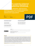 Relationship Between Self-Injurious Behavior With Non-Suicidal Purposes and Depression in A Schooled Adolescent Population