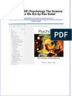 Original PDF Psychology The Science of Who We Are by Ken Sobel PDF