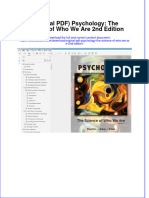 Original PDF Psychology The Science of Who We Are 2nd Edition PDF