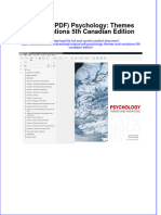 Original PDF Psychology Themes and Variations 5th Canadian Edition PDF
