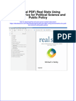 (Original PDF) Real Stats Using Econometrics For Political Science and Public Policy